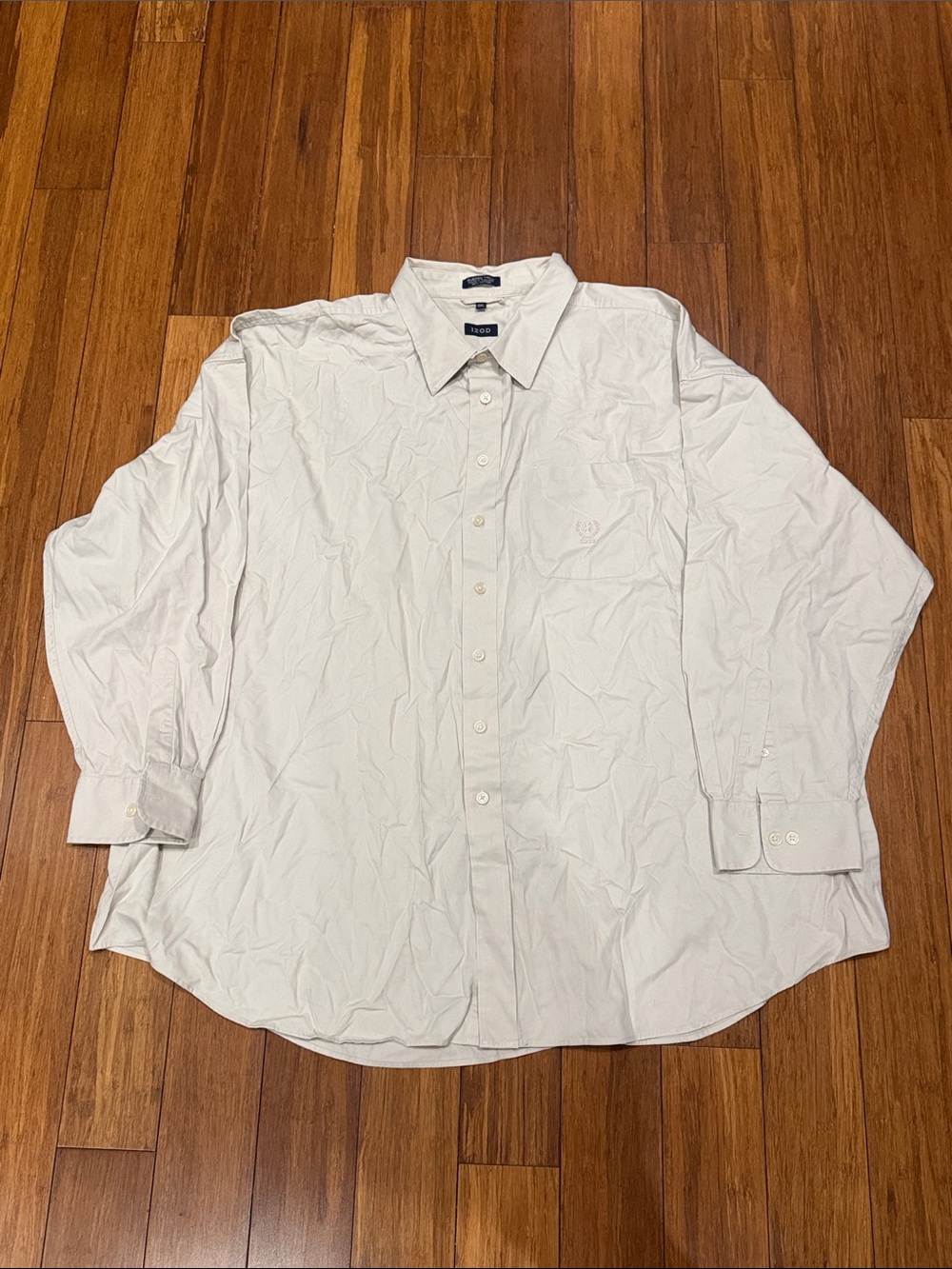Izod Men's cream Button-Up Dress Shirt 4XL